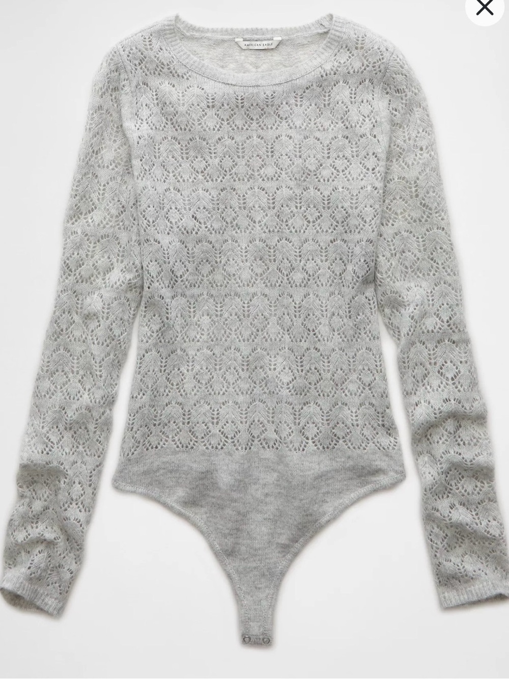 AE Wispy-Knit Long-Sleeve Bodysuit